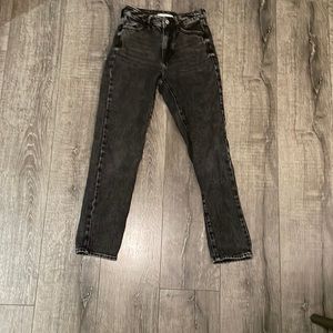 Pacsun straight leg black washed jeans size 22